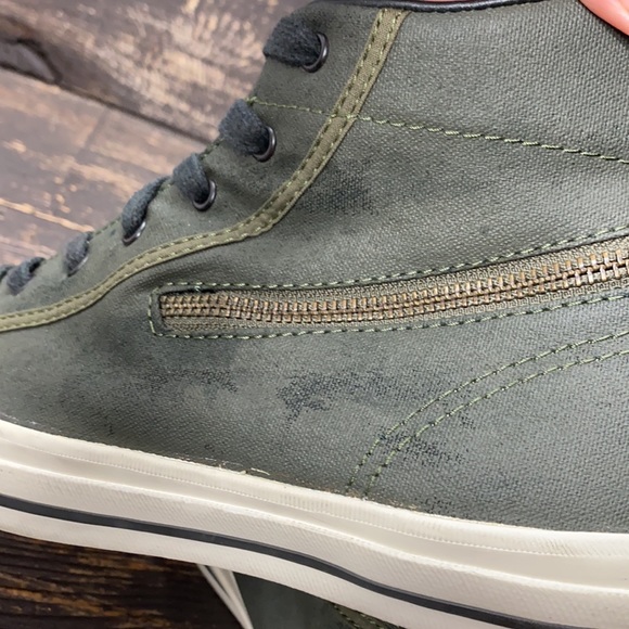 John Varvatos X Converse Green High-Tops Size 9.5 - Picture 7 of 10